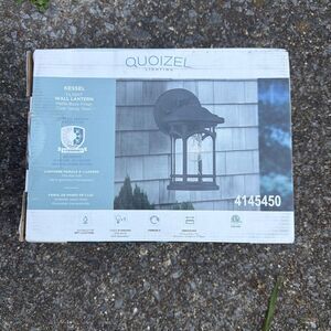 Quoizel Kessel 1-Light 11.25-in Matte Black Outdoor Wall Light 4145451 NEW